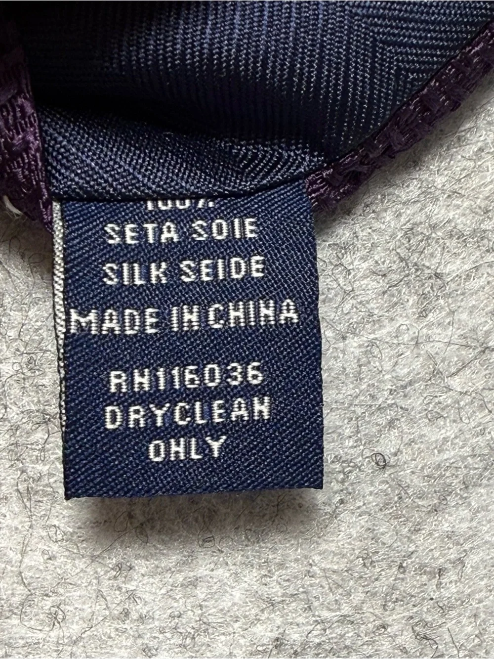 Charles Tyrwhitt Deep Purple 100% Silk Tie with Tiny Silver Dots